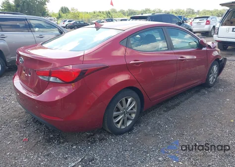 2014 Hyundai Elantra Se from USA, damaged, VIN 5NPDH4AE2EH480760